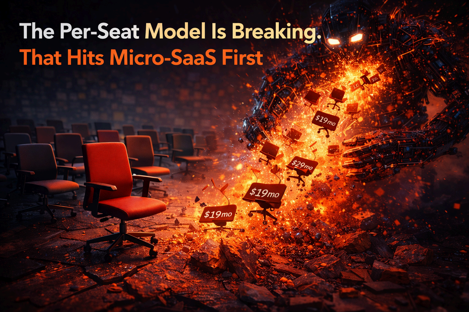 Το μοντέλο χρέωσης ανά θέση καταρρέει. Αυτό πλήττει πρώτα το Micro-SaaS.